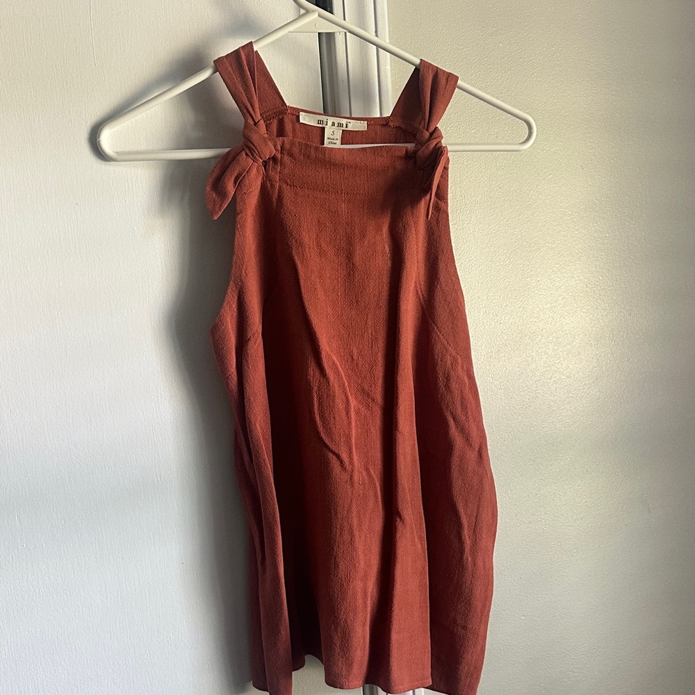 Rust Sleeveless Top